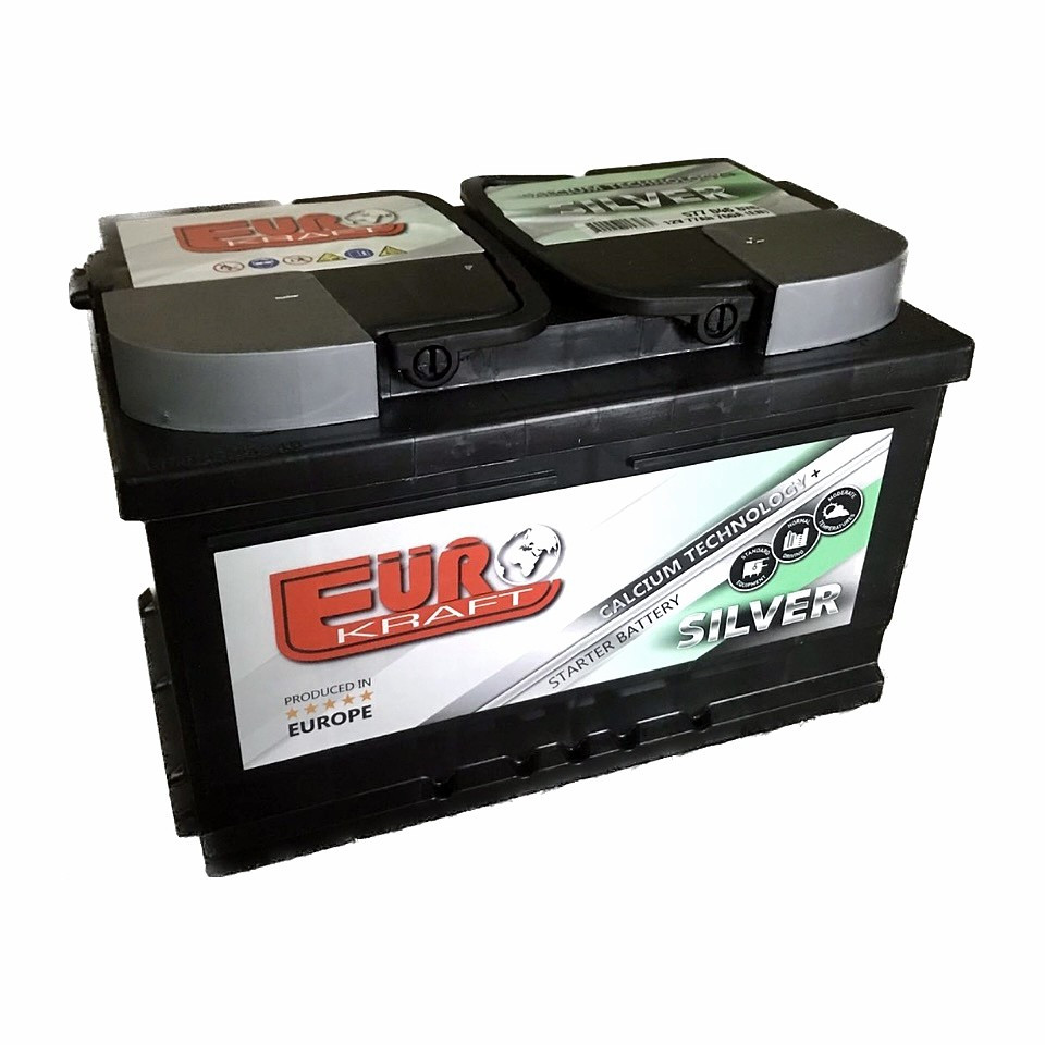 [СТ-00147691] АКБ   77Ah EUROKRAFT  SILVER (-/+) низький EN760  278x175x175